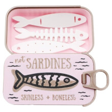 Sardine Tin Jewelry Box, 3D Printed Necklace Earring Ring Storage Case, Cute Gift
