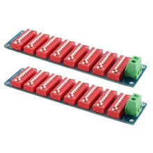 2 Pcs 0.1-9999999 Ohm Programmable Resistor Board, 8-Section DIP  Adjustable Resistance Module, 1% Accuracy