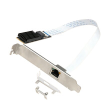 M.2 10G Ethernet Card PCI-E 3.0 RJ45 Single-Port Ethernet Network Adapter RTL8127 Chip Support PXE Network Booting
