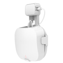 2X Väggfäste för Eero Pro 6 WiFi-Routerhållare Uttagsstativ Platssparande Utan Smutsiga Kablar för Amazon Eero Pro 6 (Vit)