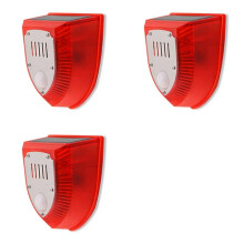 3X Alarm Dierenafweermiddel Anti-Wilde Zwijnen Aandrijving Professioneel Alarm Anti-Diefstal Knipperend Afstandsbediening Sirene Sensor Alarm