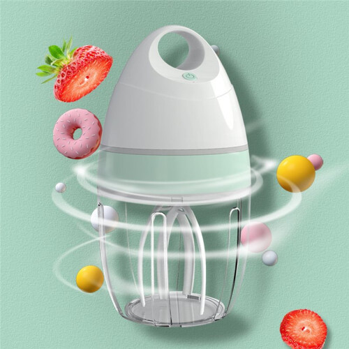 2 Stück Standmixer Wiederaufladbarer Elektrischer Küchenmixer Eierquirl, ein-Klick Tragbarer USB-Schaumgerät, 900 Ml