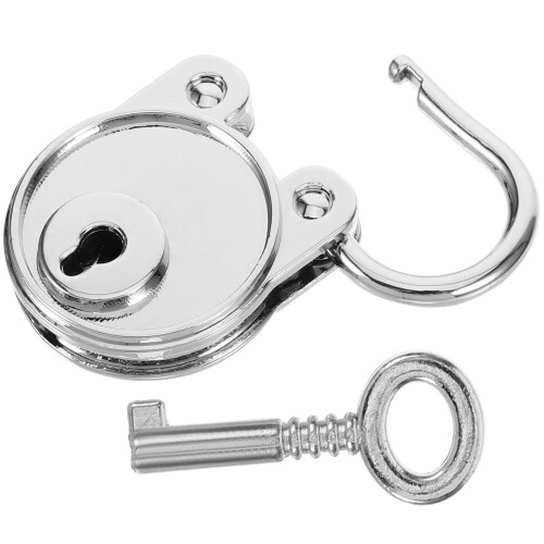 Bear-Shaped Metal Padlock with Key