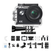 Cameră de acțiune 4K 30fps 20MP WiFi cu stabilizare, unghi larg de 170 pentru pasionații de aventură