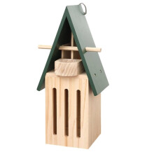 Wildlife World Butterfly House with Feeder - Butterfly-Shaped Eco-Friendly Wooden Shelter for Outdoor Gardens