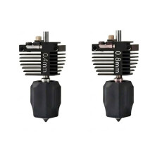 2 Pièces D'Assemblage de Buse Hotend pour Flashforge Creator 5/5 Pro 0,4+0,8 mm Buse Intégrée à Échange Rapide Accessoires pour Imprimante 3D