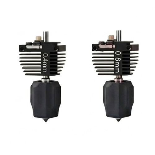 2 Pièces D'Assemblage de Buse Hotend pour Flashforge Creator 5/5 Pro 0,4+0,8 mm Buse Intégrée à Échange Rapide Accessoires pour Imprimante 3D