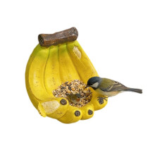 Banaanvormige Vogelvoeder, Hangend Tuinornament met Open Schaal, Buiten Tuin Patio Wilde Dieren Voedingsstation voor Vogels