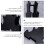Dumbbell Stand Storage Holder Black 2 pcs 6