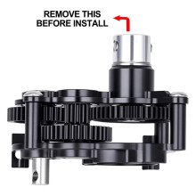 Aluminum OD-4 Transmission Gearbox with Slipper Pad for 1/10 LCG Chassis Cheater Rigs Capra Upgrade Parts