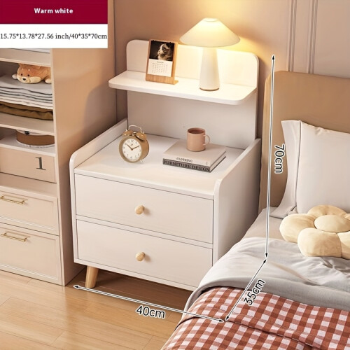 Bedside Table 27.5 Inch with 2 Drawers 1