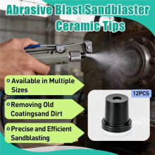 12 Stück Keramikgummi Sandstrahldüsen, 2mm/2.5mm/3mm/3.5mm Abrasive Strahldüsen Sandstrahlzubehör