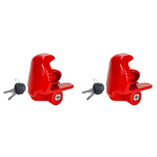 2X Trailer Hitch Locks with Keys Universal Size Fits 1-7/8 2-5/16 2 Inch Hitch Lock Coupler Adjustable Tongue Lock