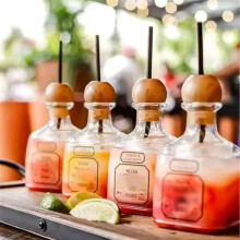 -Tequilaflaskor, Tomma Vinflaskor, Plastvinflaskor för Att Dricka, -Tequilaflaskor för Cocktailschampagne