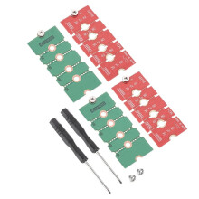 Adattatore di Estensione SSD M.2 4 Pezzi, 2230/2242/2260/2280 NGFF NVME Scheda PCB di Estensione per Case Computer, Rosso Verde