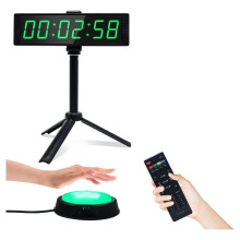 Gym Timer Clock Fitness Timer with Stopwatch Button, Large Digital Stopwatch Countdown Clock, with Stand US Plug
