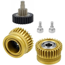Extruder Gear Kit for K1 K1C K1 Max -3 V3 Extruder, DLC Coating Extruder Gear 3D Printer Part Accessory