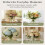 Grille de Disposition de Fleurs en Silicone de 2 Pièces, pour Petits Centres de Table, Arrangeur de Fleurs en Silicone Extensible et Support de Vase 1