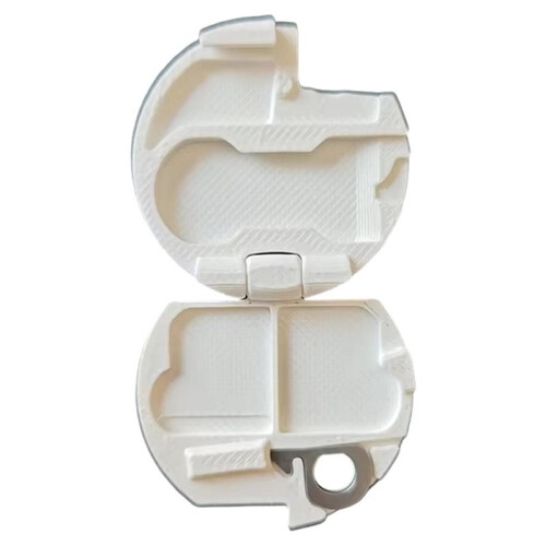 3D Printed SIM & TF Card Holder, Portable Memory Card Storage Case,Shockproof Holder White