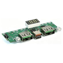IP5356 Power Bank Mainboard QC4.0 & PD3.0 Fast Charging Module with Digital Display 22.5W High Power for DIY Power Bank
