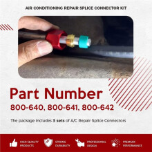 Replace for 800-640, 800-641, 800-642, Air Conditioning Repair Splice Connector Kit Fits for 5/8 in. 3/8 in. 1/2 in