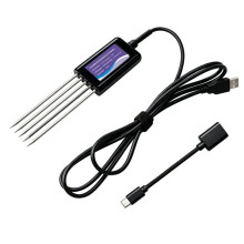 8-in-1 USB Soil Tester Sensor PH EC Humidity Temp Fertility Detector for Android Phone Garden Farm Soil Monitor