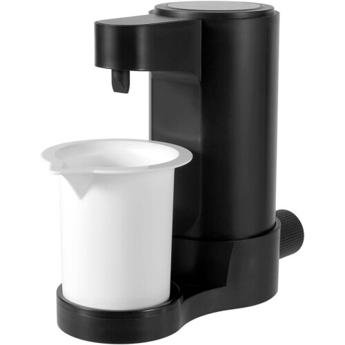 Electric Laundry Detergent Dispenser with Cup,USB Rechargeable,Adjustable Dosing for Liquid Detergent Containers Black