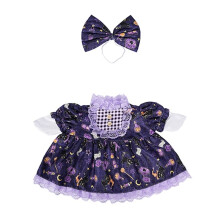 Halloween Lace Dress Porch Outfit Dress Costume for 23" Lawn Plastic/Cement Statue Courtyard Decoration