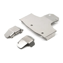 For YIKONG YK4061 Stainless Steel Chassis Armor Guard Protection Protector Skid Plate RC Car Upgrade Parts Accessories