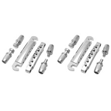 2X Elektrische Gitarren Steg und Saiten Halter Set Elektrische Gitarren Ersatz Teile Steg Saiten Halter Steg für Gitarre A