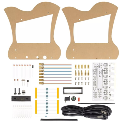 DIY Optical Sensing Harp Soldering Kit, 7‑Note Scale Player, Photoresistor Based STEM Soldering Training Set