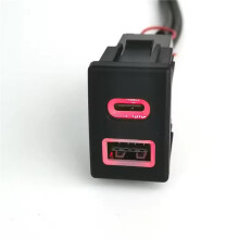 Retrofit Car Dual PD USB Charger with Red Light Indicator for  D-MAX/MU-X/V-