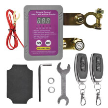 12-24V 240A Wireless Remote Car Battery Disconnect Relay Cut-Off  & Display Universal Car Battery Cut-Off