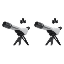 2X Fotocamera per Telescopio Astronomico HD per Bambini Monoculare con Multi-Oculare Educazione Scientifica Migliori Giocattoli Regali per Bambini