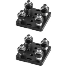 2pcs V-Slot Gantry Plate Set 2020 Aluminum Profiles, Special Slide Plate with Pulley for 3D Printer Parts