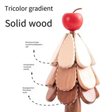 Coussin Isolant pour Sapin de Noël en Bois Massif pour Table à Manger, Anti-Brûlure, Dessous de Plat, Décoration de la Maison, Cadeau, Pomme