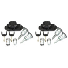 2X Komplettschlosssatz Türschloss Zündschloss Zylindersatz 4874508 6C1AV22050XB für Transit MK7 2006-2011