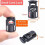 Black Plastic Cord Locks for Drawstrings 10PCS 4