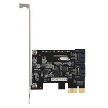 PCI-E X1 Naar 2-Poort III 6Gbps Uitbreidingskaart, JMB582 Chipset PCI Express Controller Adapter