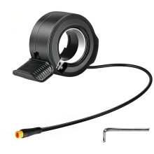Acceleratore A Pollice 130X per Ebike, Impermeabile, con Connettore A 3 Pin Universale 12-72V per Conversione di Scooter e per Bike