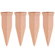 Pack de 4 Piques D'Arrosage en Terre Cuite, Tige D'Arrosage Automatique pour Utilisation avec des Dispositifs D'Arrosage en Terre Cuite Pendant les