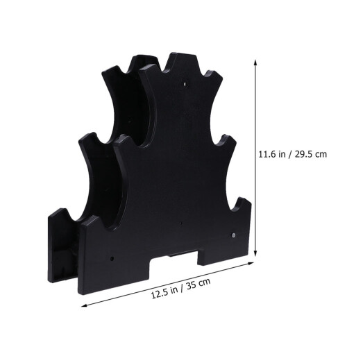 Dumbbell Stand Storage Holder Black 2 pcs 1