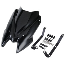 Motorcycle Windshield Protector W/Mounting Accessories for Z650(ER650)Z900 2021-2024 ABS Windscreen