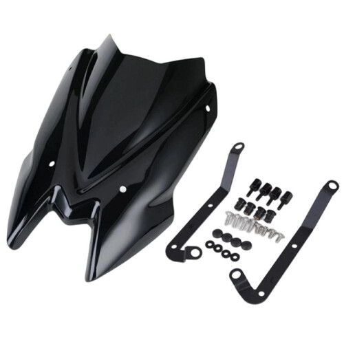 Motorcycle Windshield Protector W/Mounting Accessories for  Z650(ER650)Z900 2021-2024 ABS Windscreen