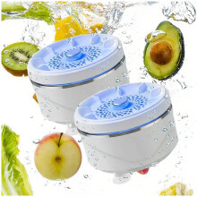 Machine à Laver Fruits et Légumes 2 Pack - Nettoyeur par Électrolyse en Titane avec , Purificateur de Cuisine Sans Fil