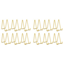 12X Supports de Plaque pour Affichage - Présentoir de Support de Plaque de 6 Pouces + Support de Support de Cadre en Métal pour Plaque Décorative,