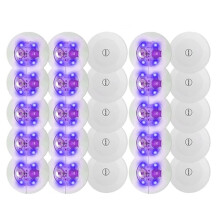 25 Pièce Sous-Verres LED Lumineux Sous-Verres Lumière de Bouteille Éclaircisseur de Bouteille Autocollants LED Sous-Verres Lumineux pour Boissons