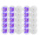 25pcs LED Coaster Light  Coasters LED Bottle Light Bottle Glorifier LED Stickers Coaster Light  for Drinks Purples 1