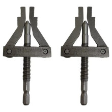 2pcs 2-Jaw Internal Broken Screw Extractor Tool Broken Bolt Remover Easy Out Extractor Kit for Damaged Screws Bolts