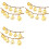 3X LED Snowflake String Light Outdoor for Holiday Lighting Decor Wedding Decor Light 1.5M 10Lamp 1